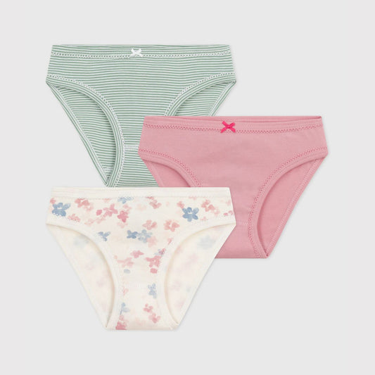 女童彩色棉内裤套装(3件)