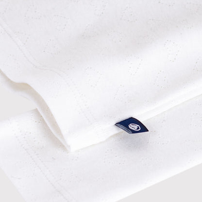 女童白色棉上衣