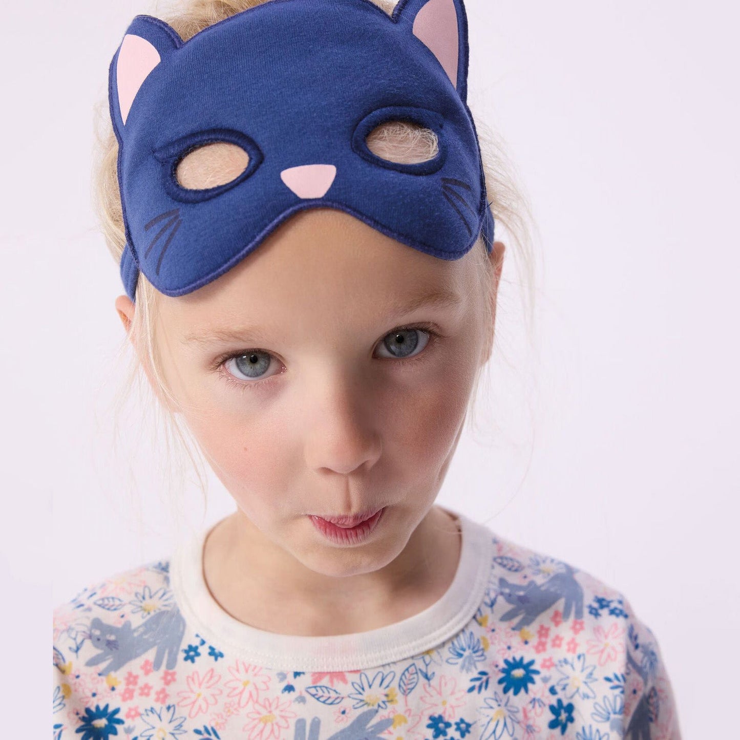 女童彩色碎花棉睡衣套装