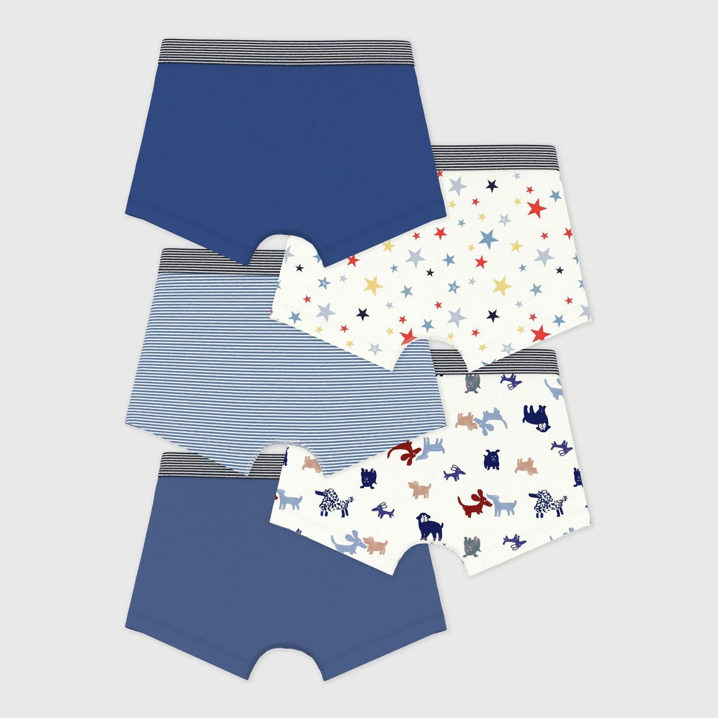 男童彩色棉内裤套装(5件)