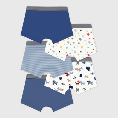 男童彩色棉内裤套装(5件)