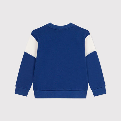 男童蓝色Logo棉卫衣