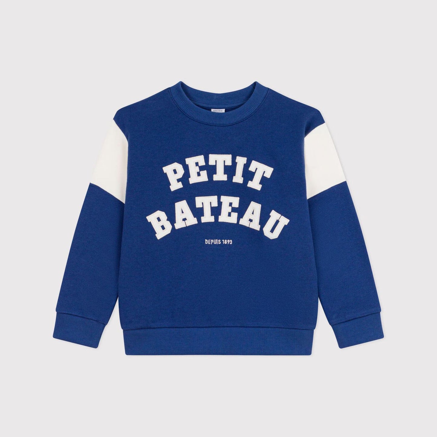 男童蓝色Logo棉卫衣