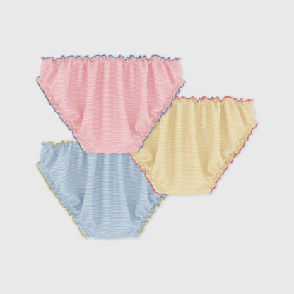 女童彩色棉内裤套装(3件)