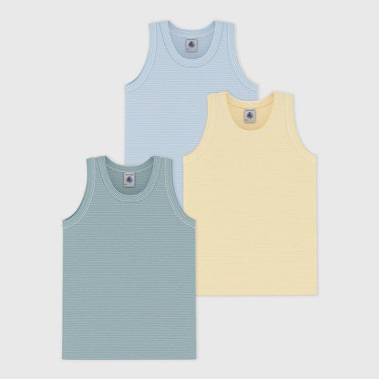 男童彩色棉背心套装(3件)