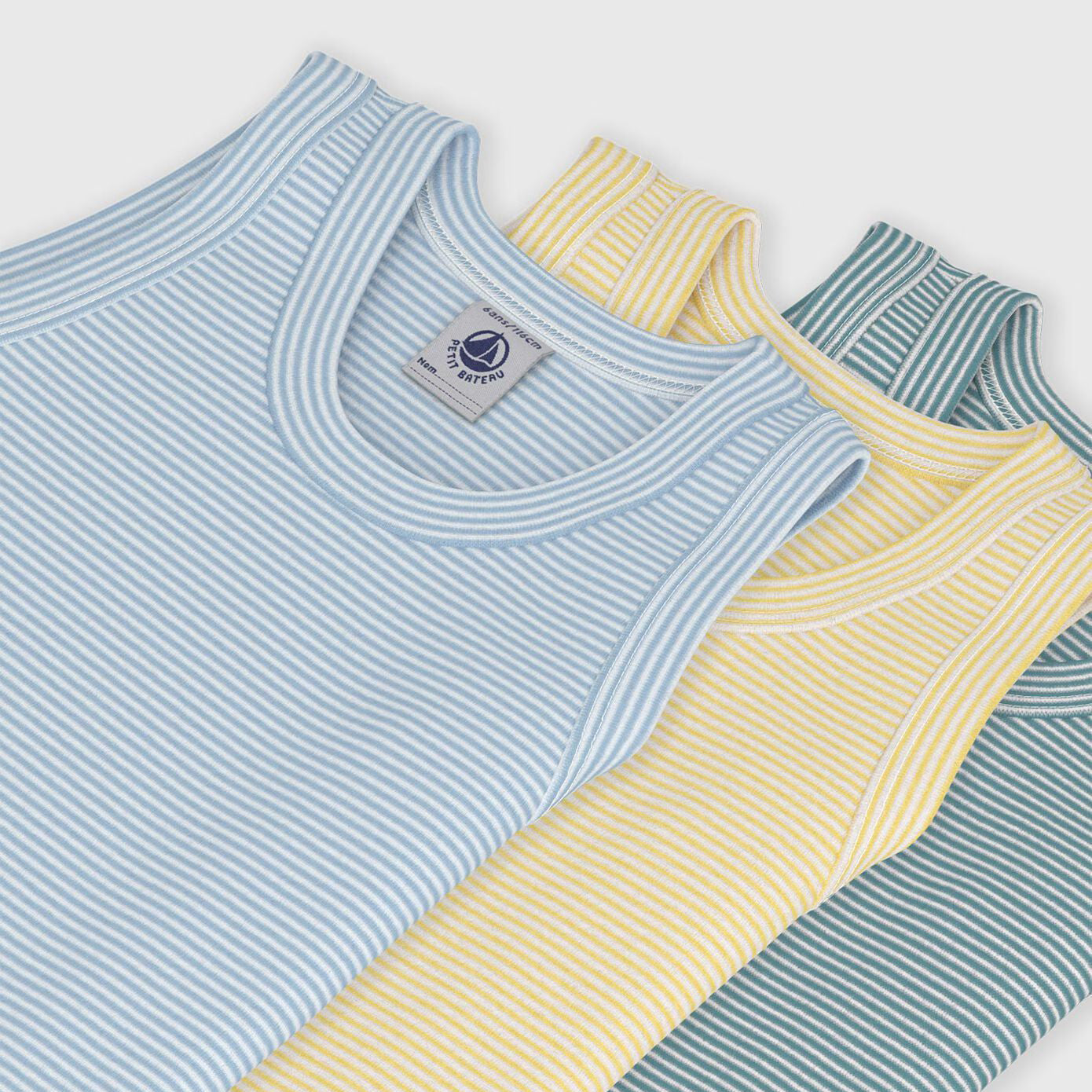 男童彩色棉背心套装(3件)