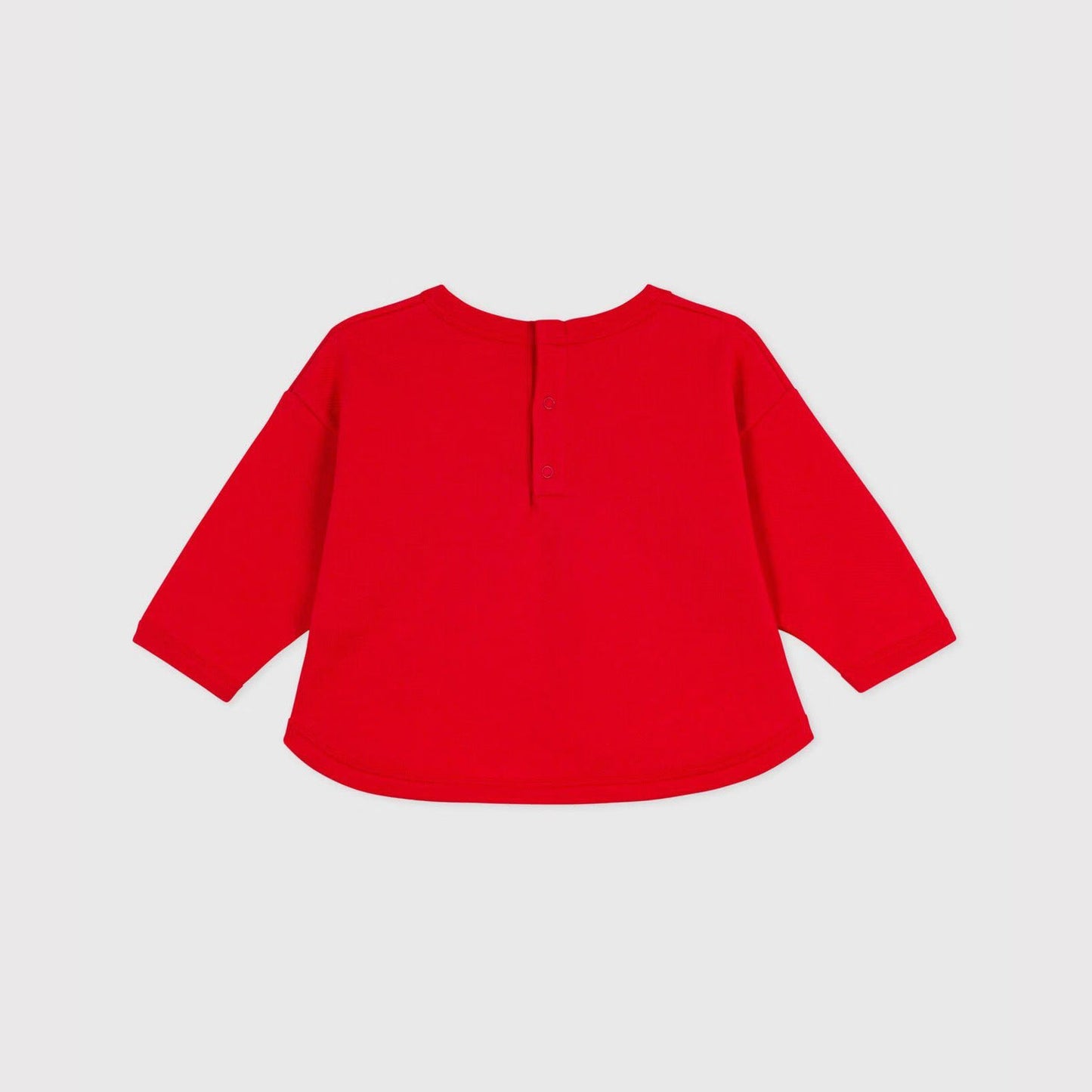 男婴红色Logo棉卫衣