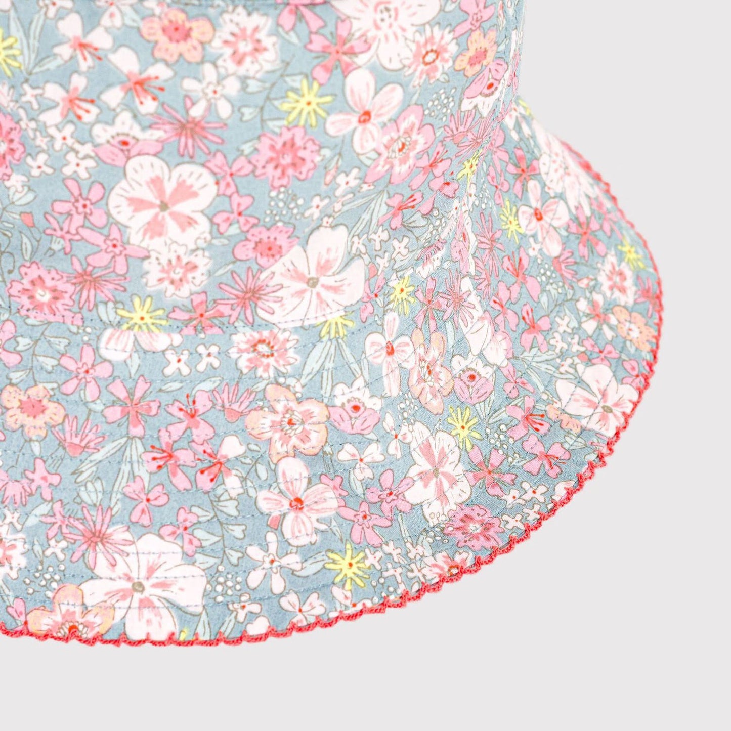 女童彩色碎花棉渔夫帽