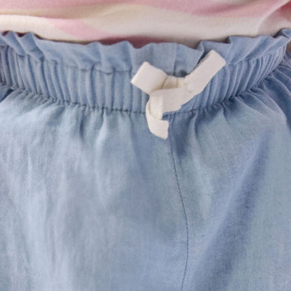 女婴浅蓝色牛仔裤