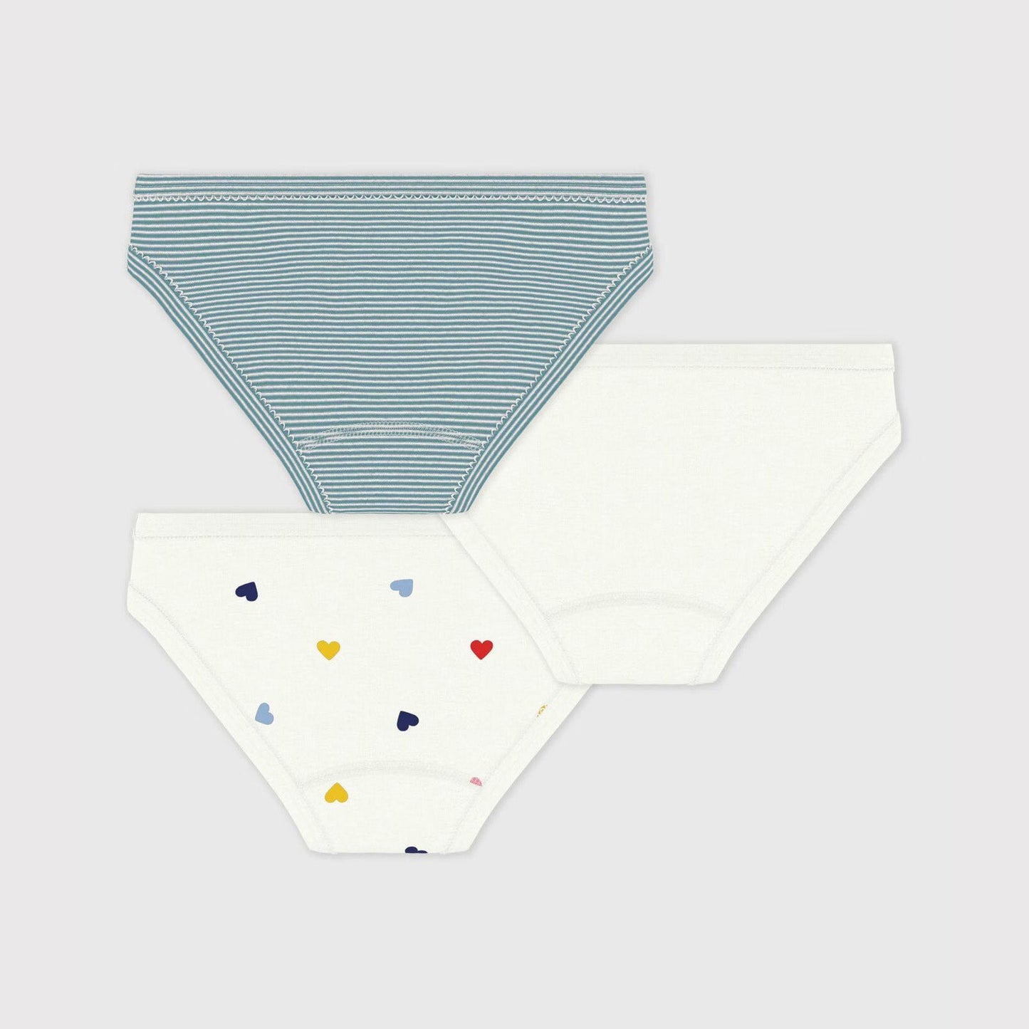 女童白色棉内裤套装(3件)