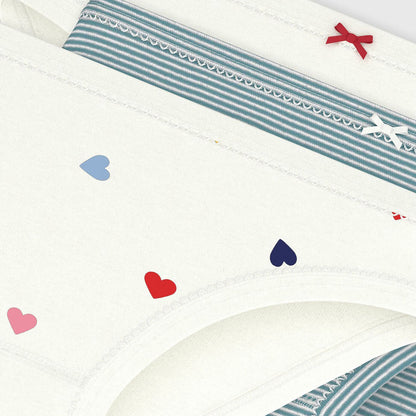 女童白色棉内裤套装(3件)