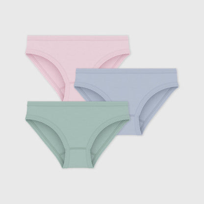 女童彩色棉内裤套装(3件)