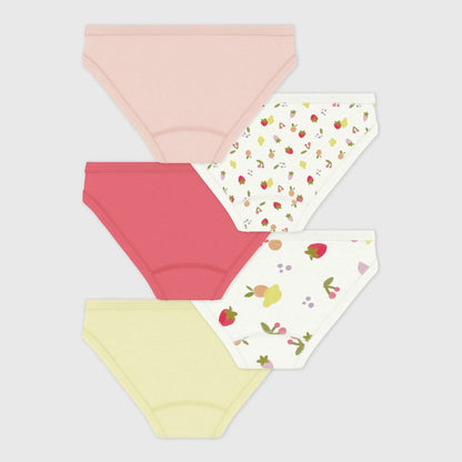 女童彩色棉内裤套装(5件)
