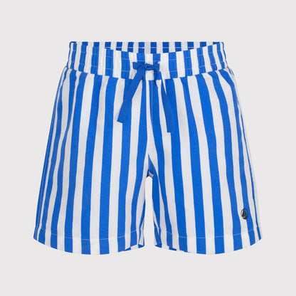 男童蓝色条纹泳裤