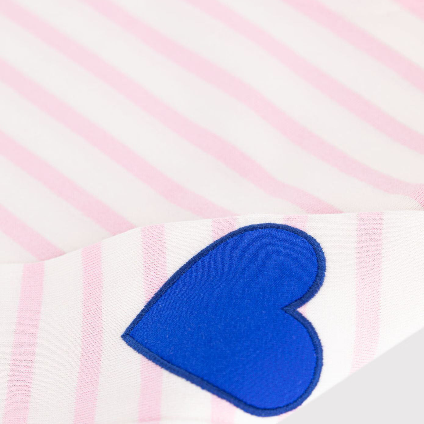 女童浅粉色条纹棉T恤