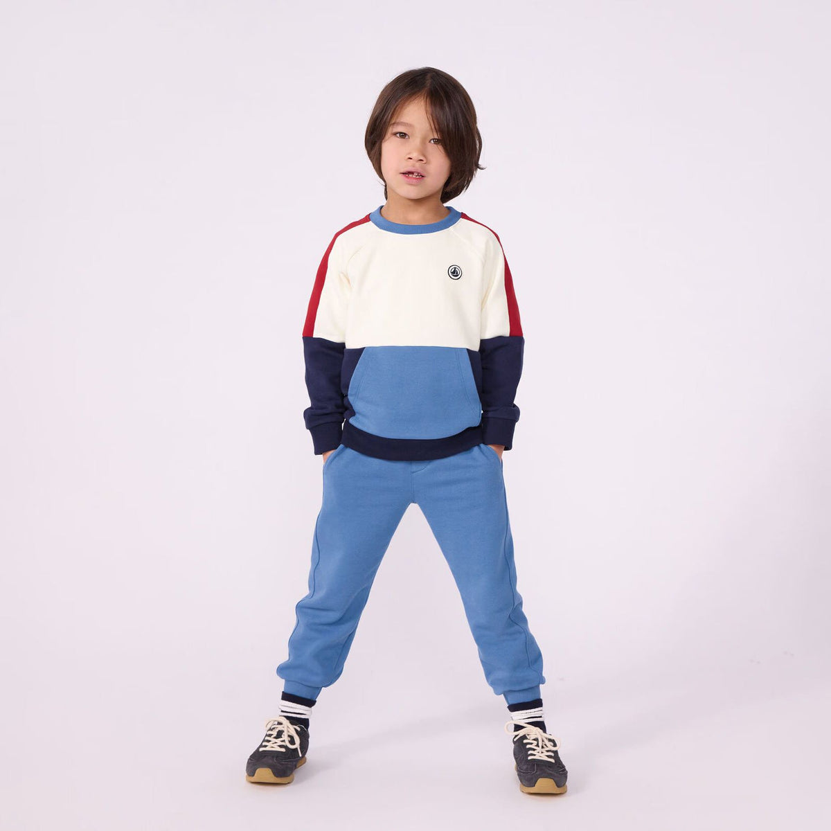 男童彩色棉卫衣