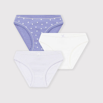 女童三色棉内裤套装(3件)