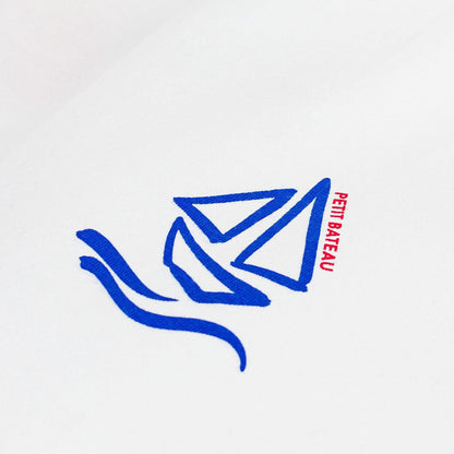 女士白色Logo棉T恤