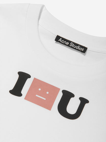 儿童白色 Love Face T 恤