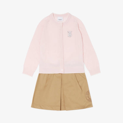 女童粉色Logo开衫