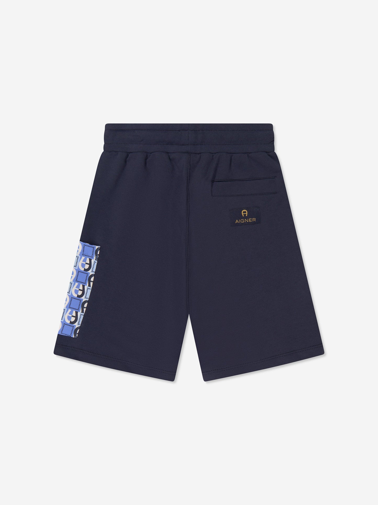 Aigner 男童口袋百慕大短裤（海军蓝）