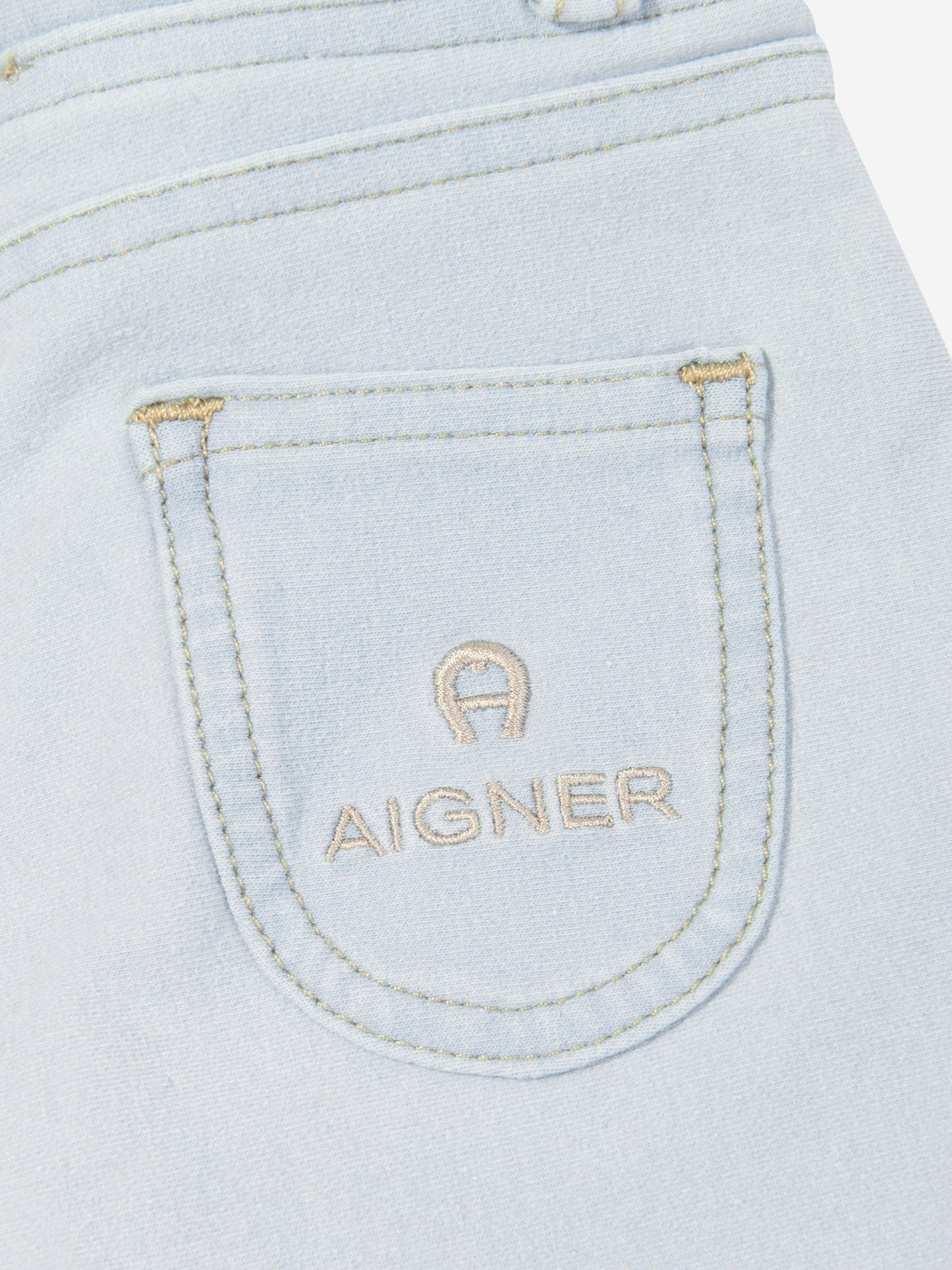 Aigner 女婴蓝色运动牛仔裤