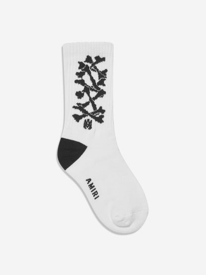Amiri Kids Bones 袜子（白色）