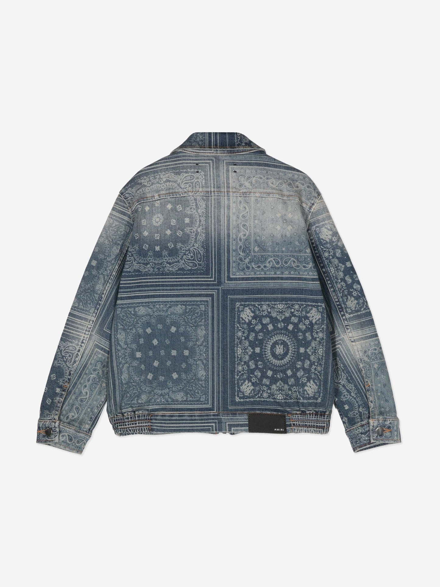 Amiri Kids MA Bandana 拉链夹克 (蓝色)