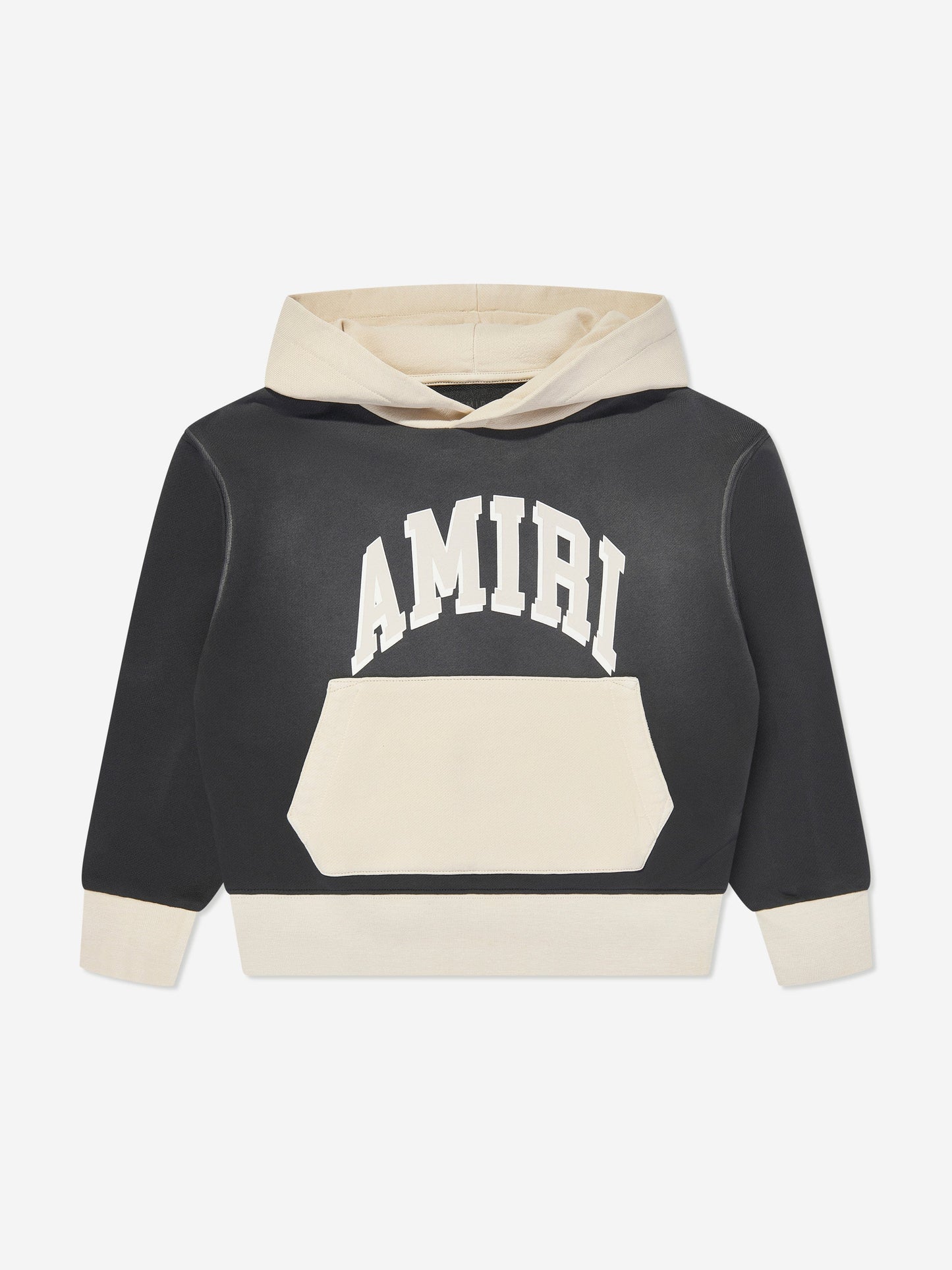 Amiri Kids 学院风连帽衫（黑色）
