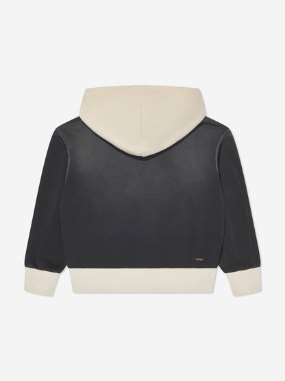 Amiri Kids 学院风连帽衫（黑色）