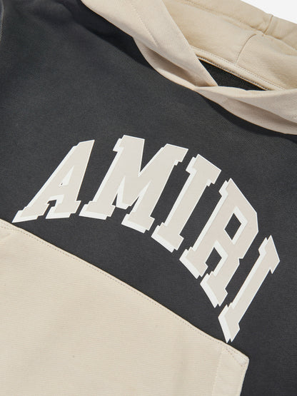 Amiri Kids 学院风连帽衫（黑色）