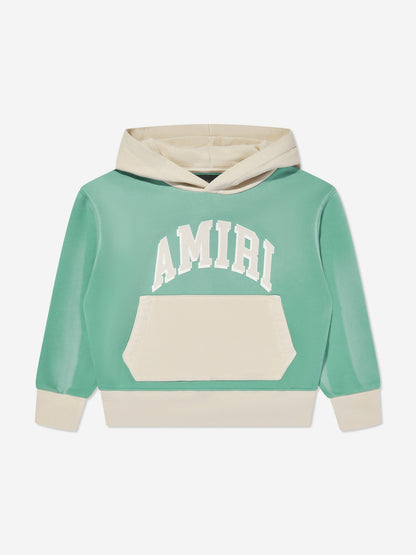 Amiri Kids 学院风连帽衫（蓝色）