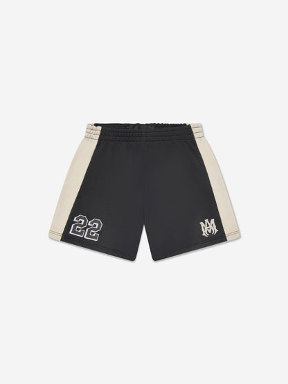 Amiri Kids MA 学院风短裤（黑色）