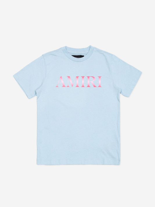Amiri 女童蓝色 Core Gradient T 恤