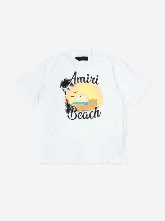 Amiri Kids MA 沙堡 T 恤 (白色)