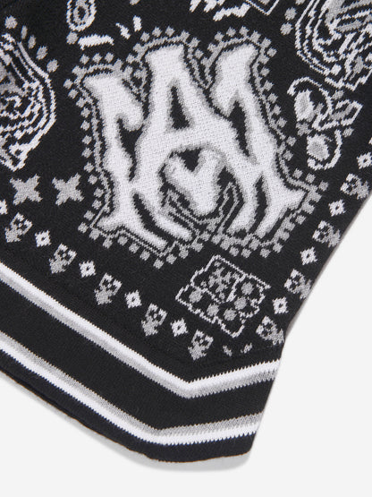Amiri 男童黑色方巾短裤