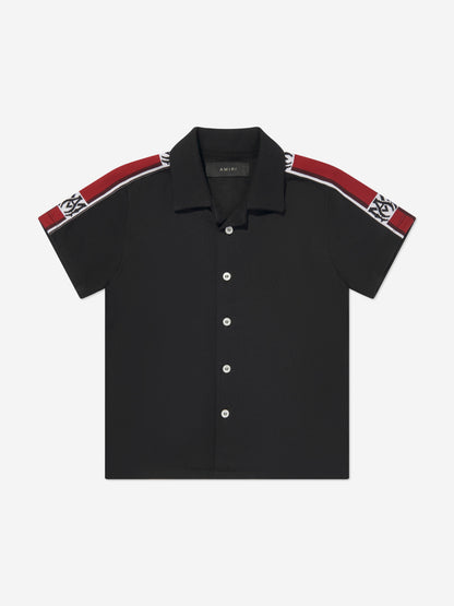Amiri 男童 MA 胶带衬衫（黑色）