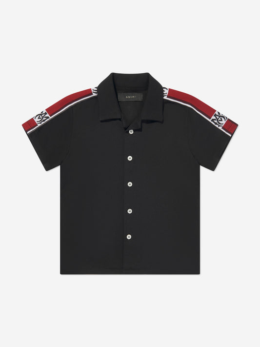 Amiri 男童 MA 胶带衬衫（黑色）