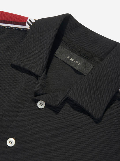 Amiri 男童 MA 胶带衬衫（黑色）