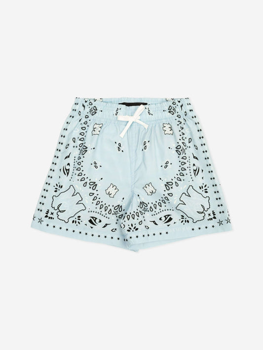 Amiri 男童蓝色 Bandana 泳裤