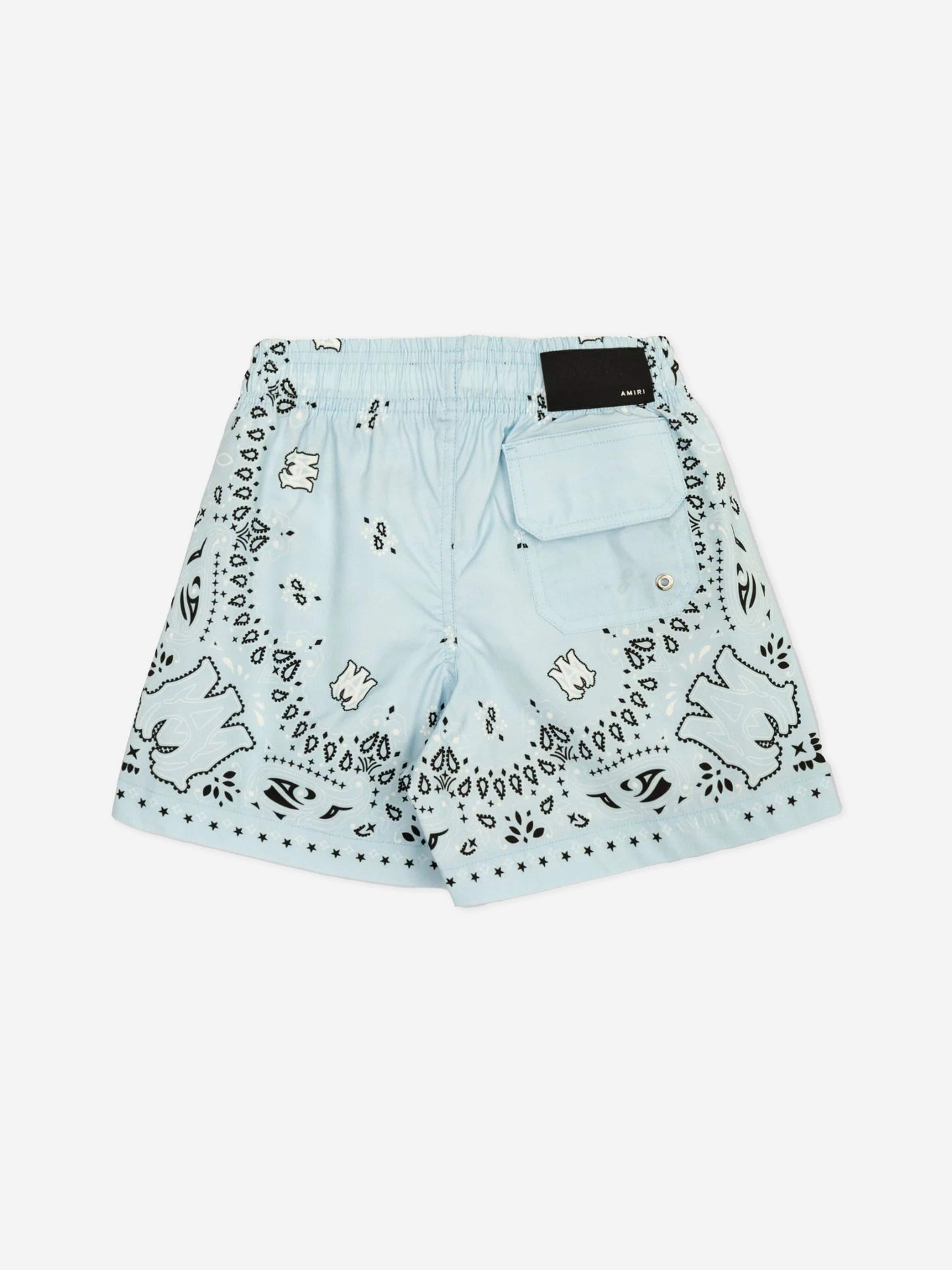 Amiri 男童蓝色 Bandana 泳裤