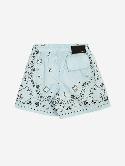 Amiri 男童蓝色 Bandana 泳裤