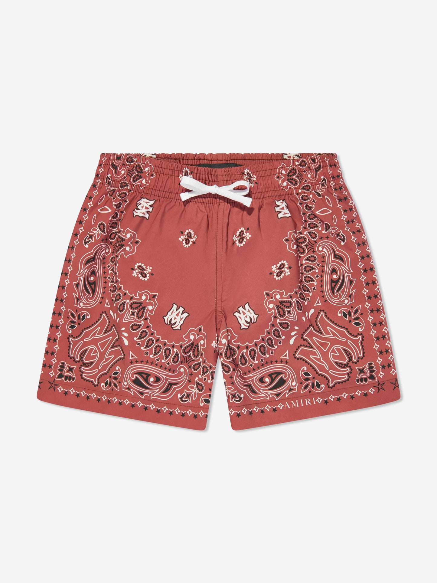 Amiri 男童红色 Bandana 泳裤