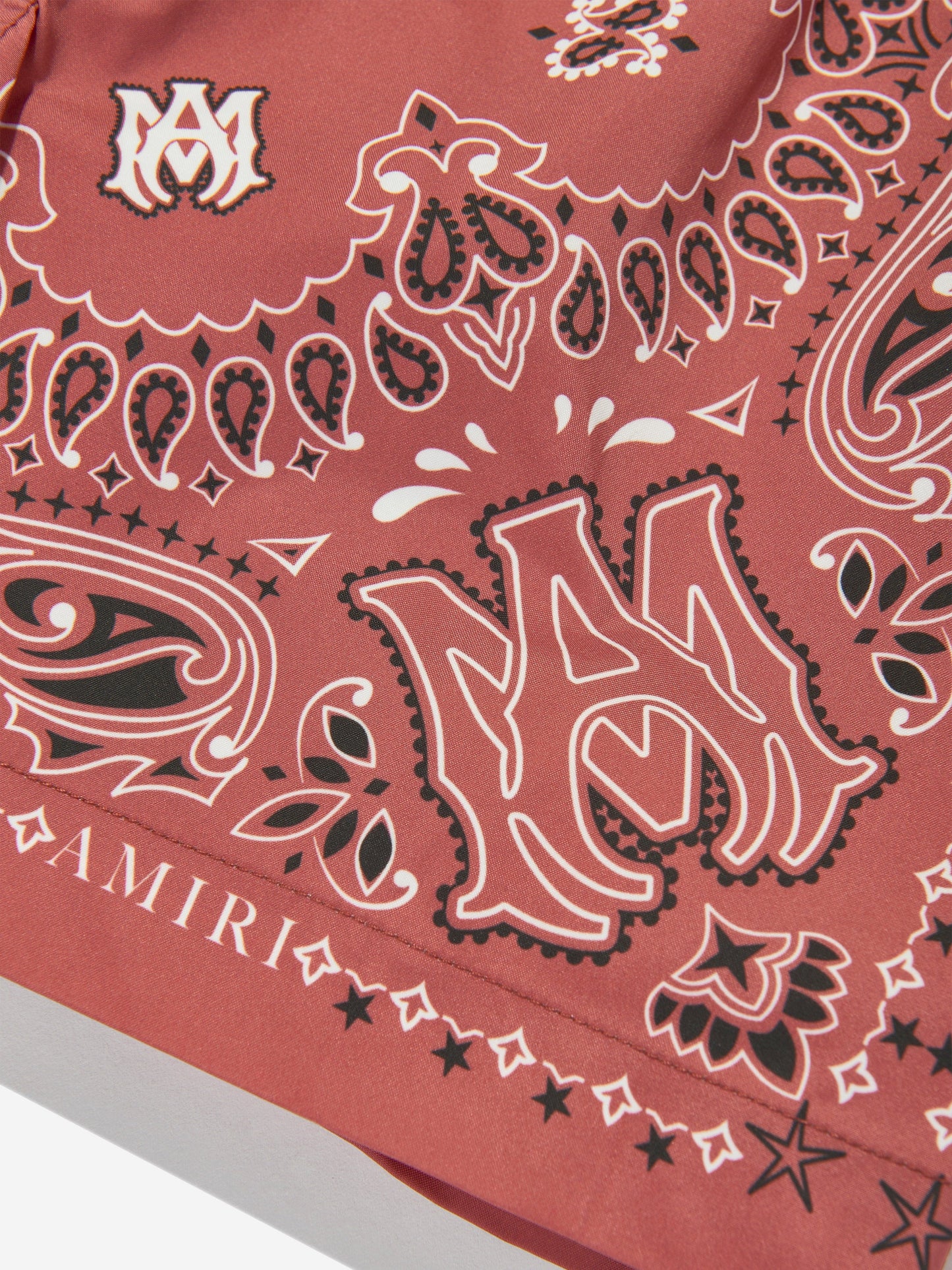 Amiri 男童红色 Bandana 泳裤