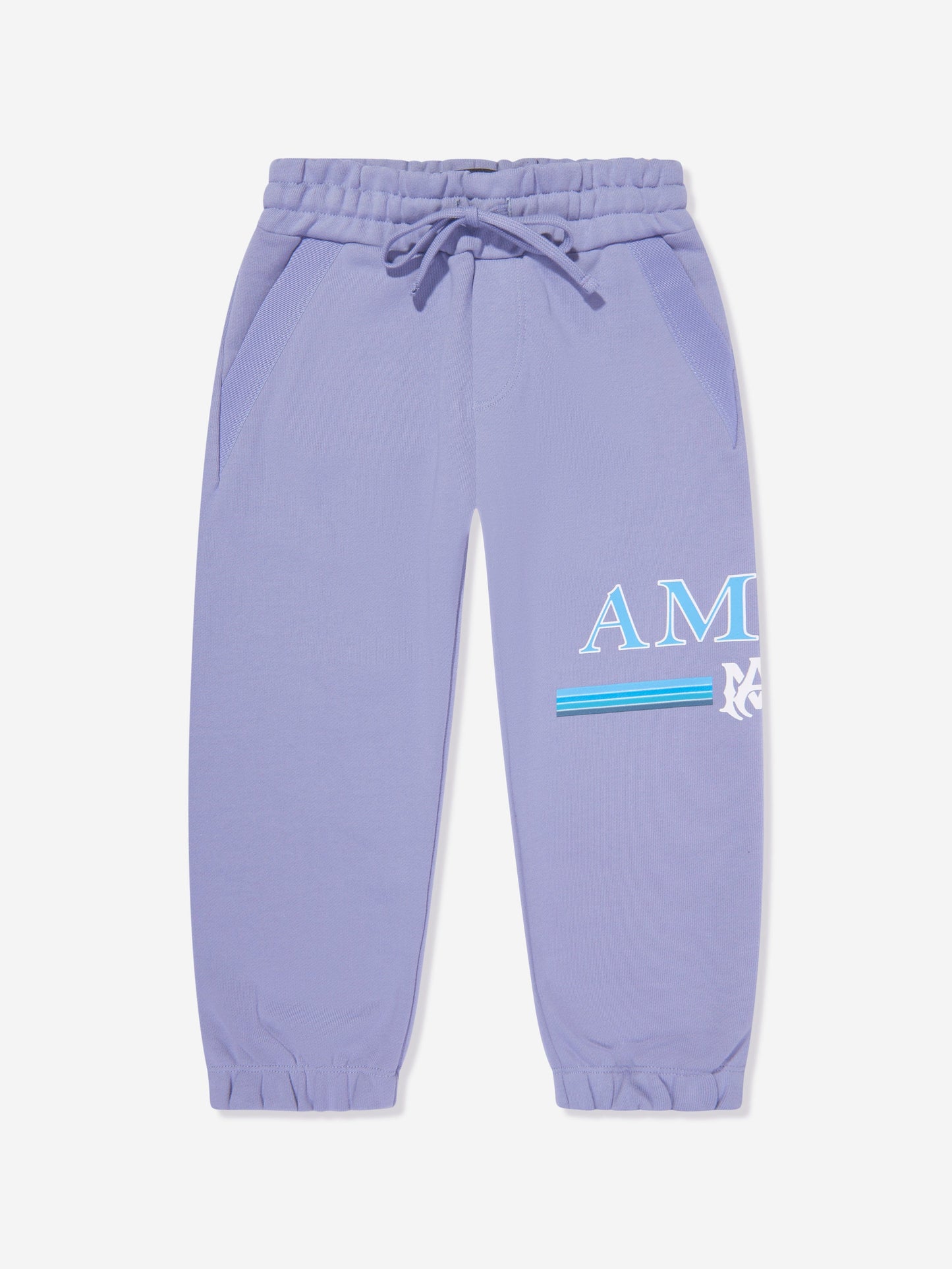 Amiri Kids Bar Logo 慢跑裤（蓝色）
