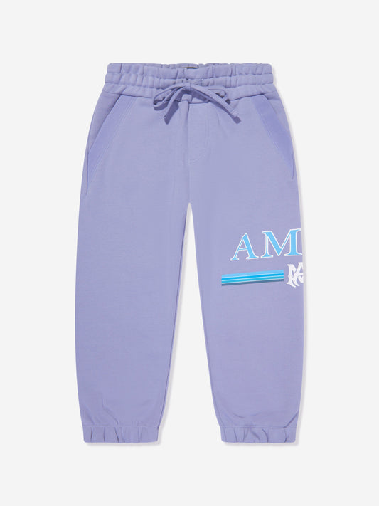 Amiri Kids Bar Logo 慢跑裤（蓝色）