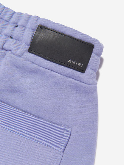 Amiri Kids Bar Logo 慢跑裤（蓝色）