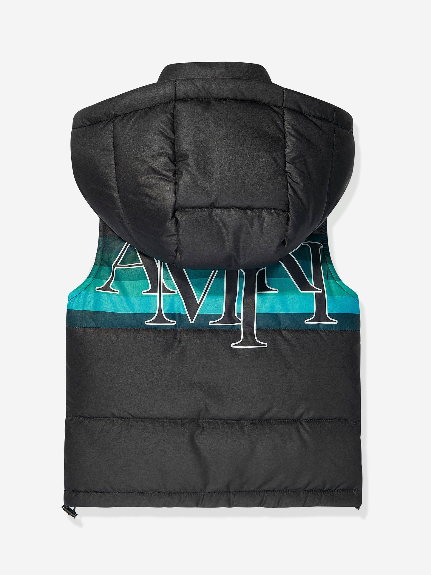 Amiri 男童黑色徽标交错马甲