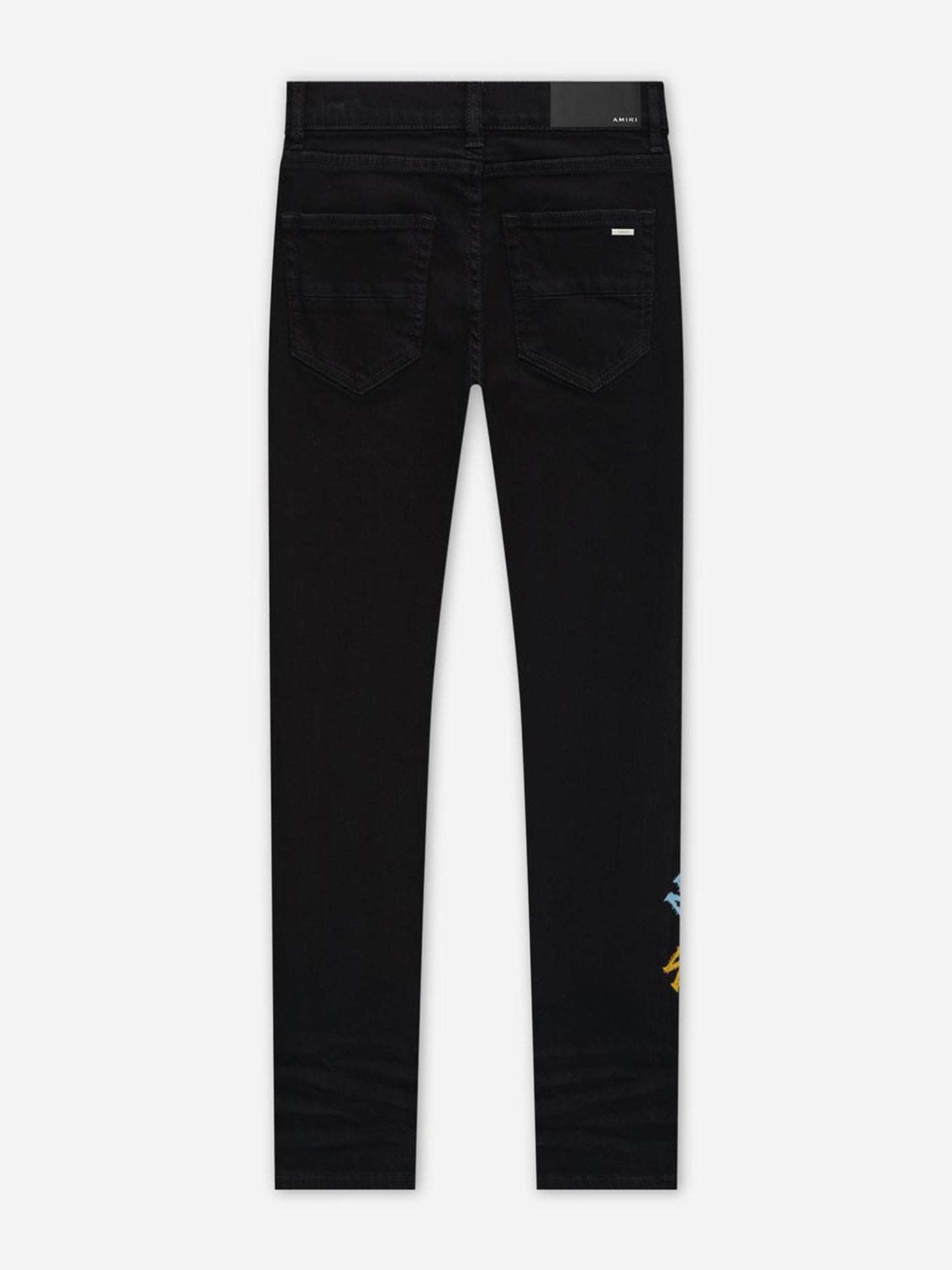 Amiri Kids MA Quad Scribble Jeans in Black