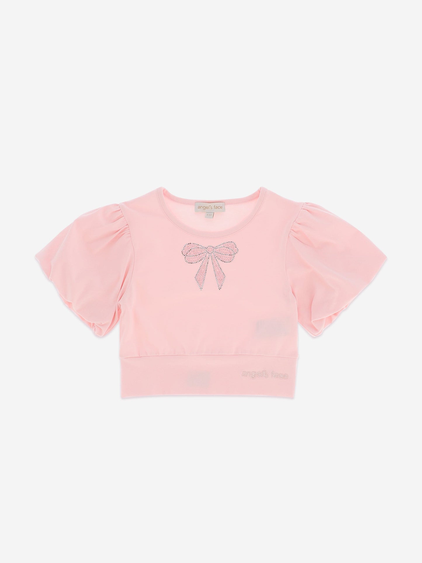 Angels Face 女童 Dollie 珍珠蝴蝶结上衣（粉色）